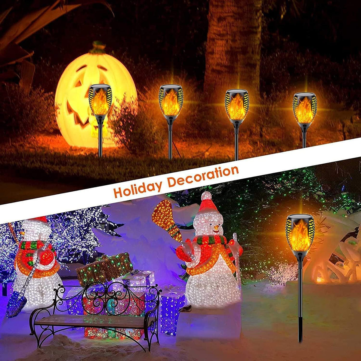 8 Pack Waterproof Solar Outdoor Lights E488880