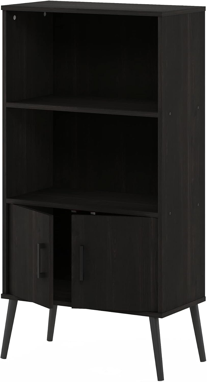 Espresso Accent Cabinet with Wood Legs C902611