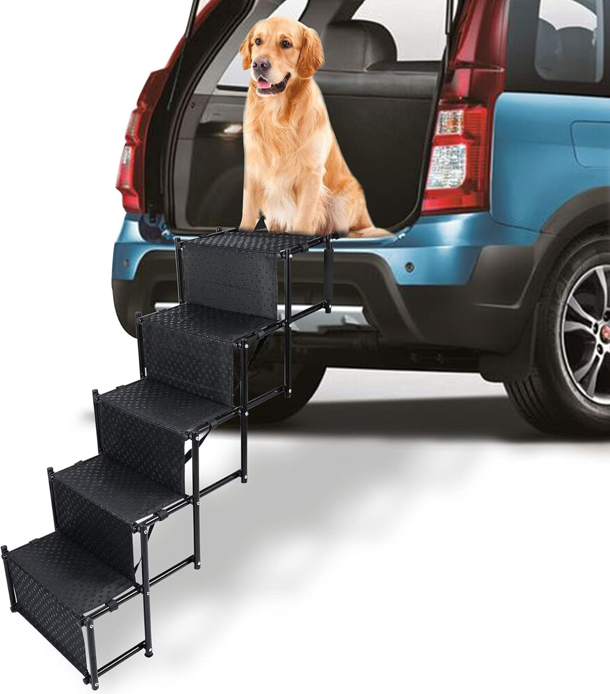 Folding 4 Steps Pet Dog Car Stairs R729