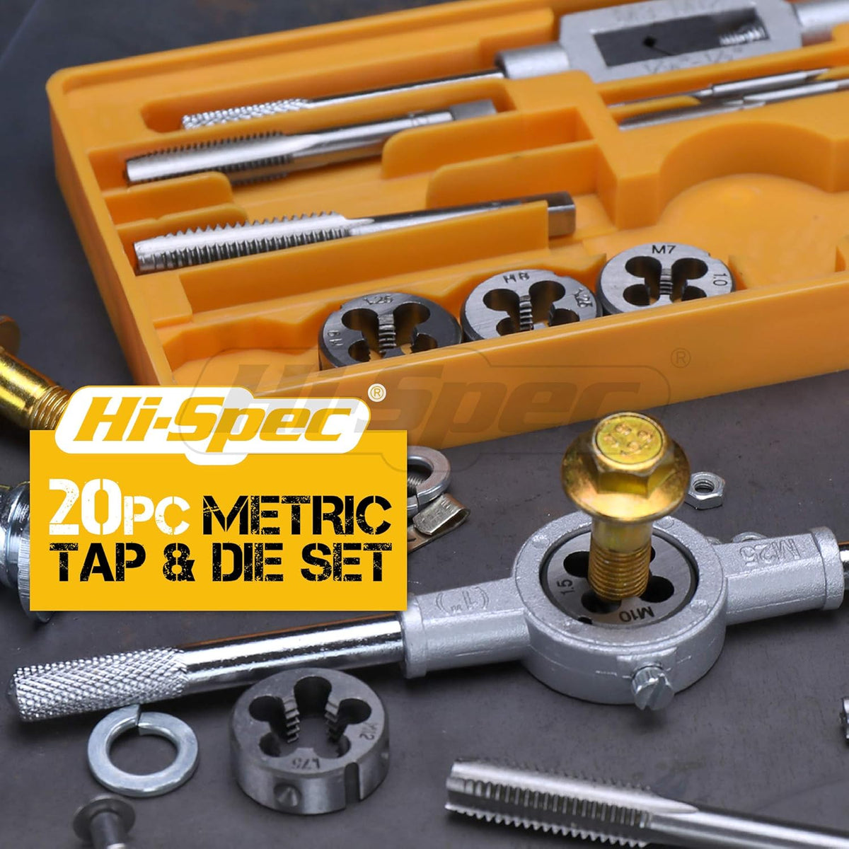 39 Piece SAE & Metric Tap & Die Set B6734