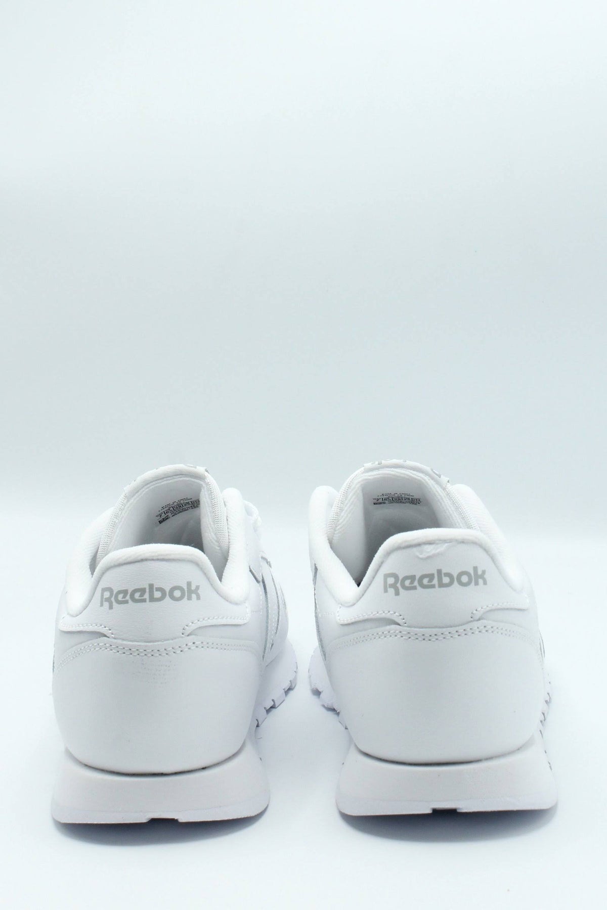 White Leather Trainers Q8218