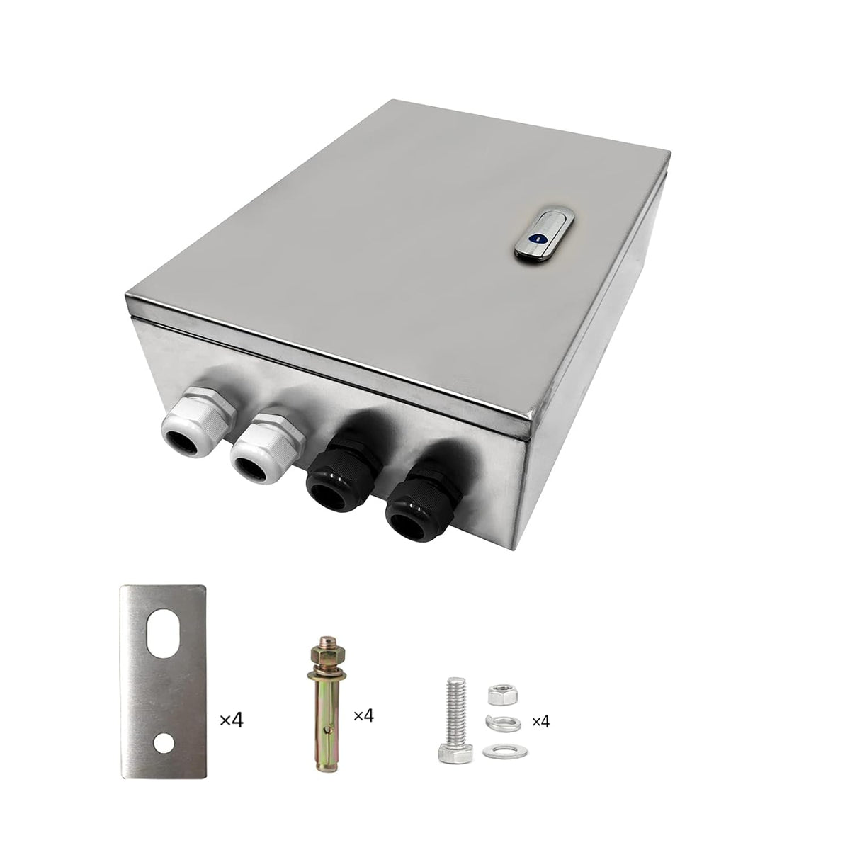 304 Stainless Steel IP65 Waterproof Junction Box with Lock Y273