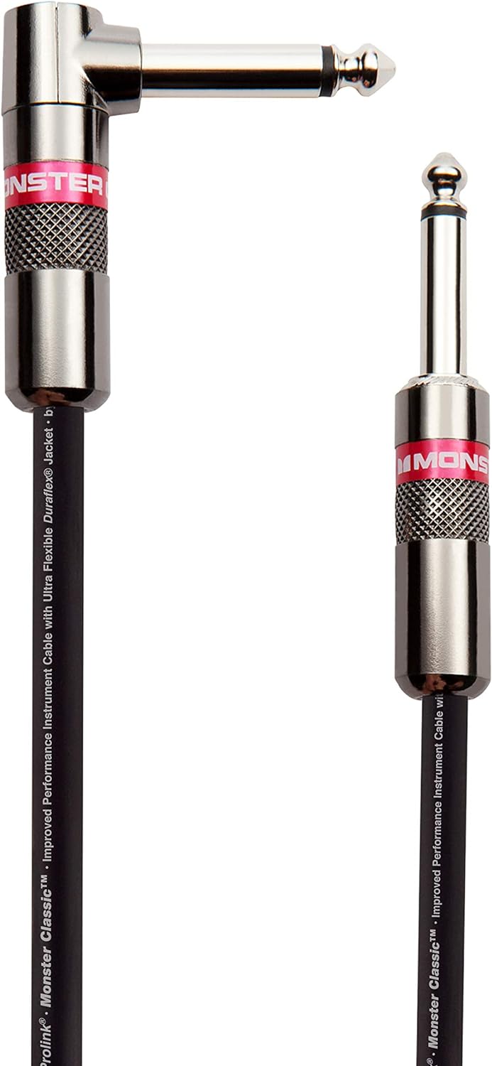 Instrument Cable 12 ft Right Angle to Straight I282052