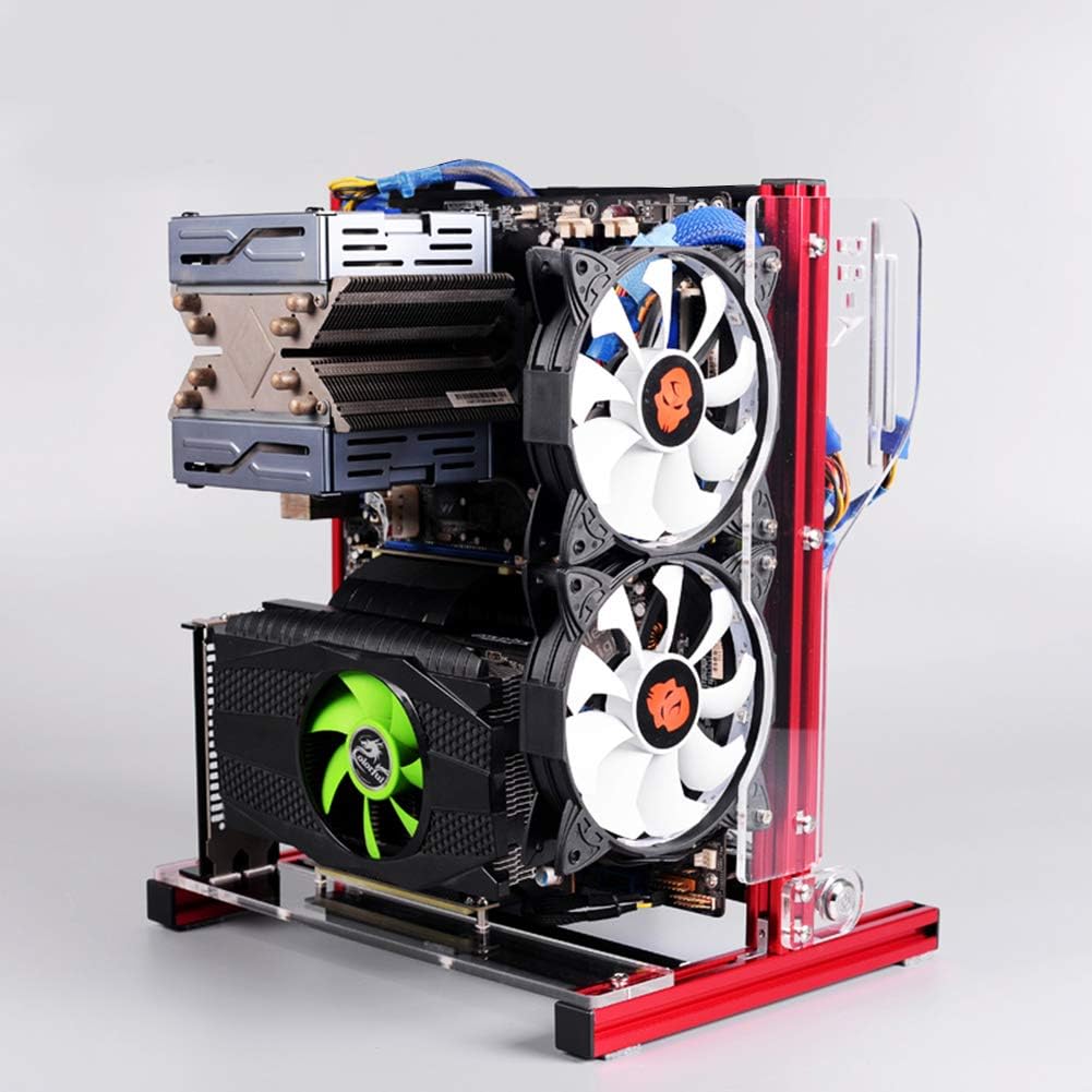 Open Aluminum Alloy Frame ATX PC Computer Chassis O721878