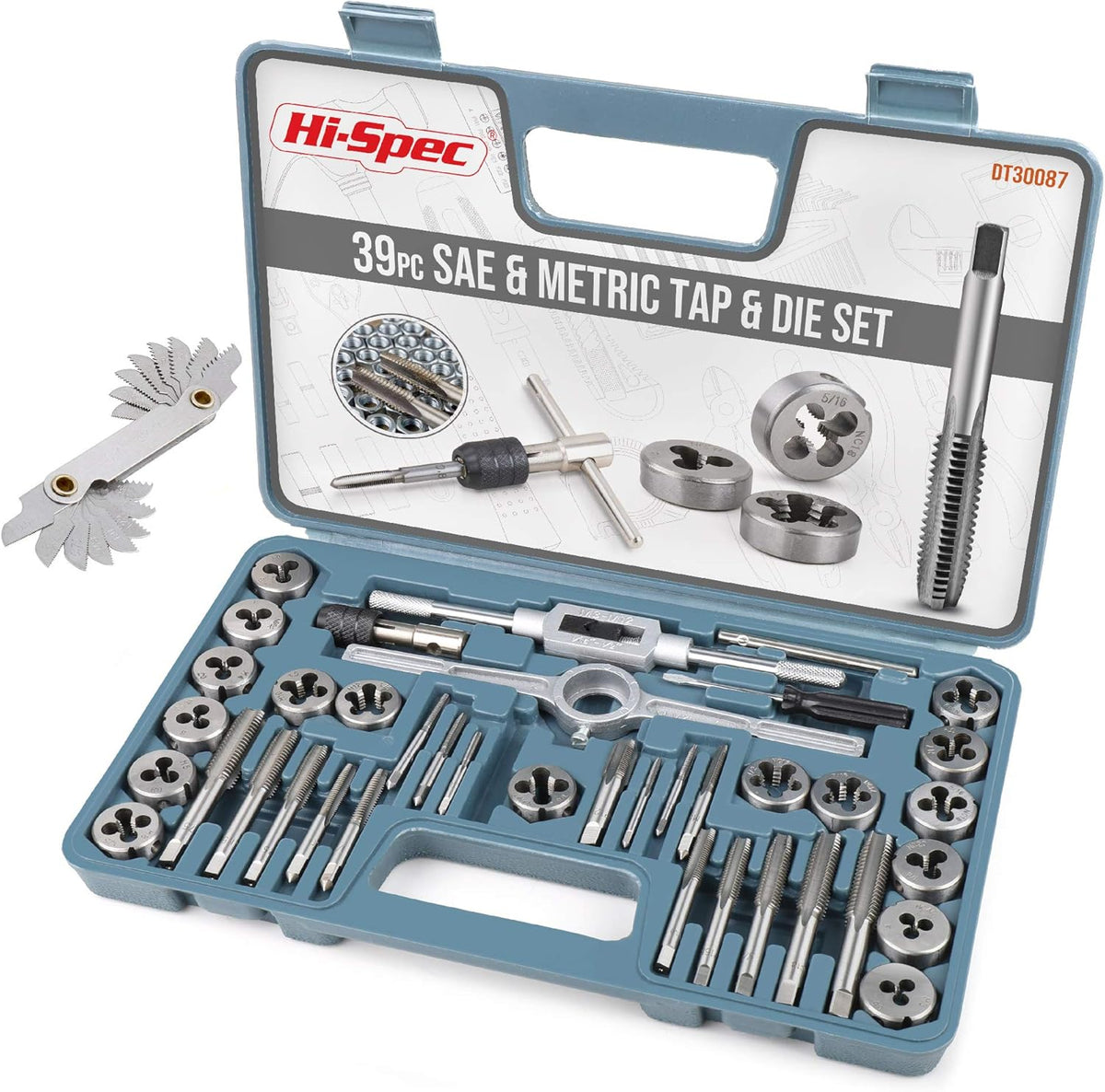 39 Piece SAE & Metric Tap & Die Set B6734