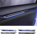 8pcs Carbon Fiber Car Interior Door Panel Trim Accessories K421