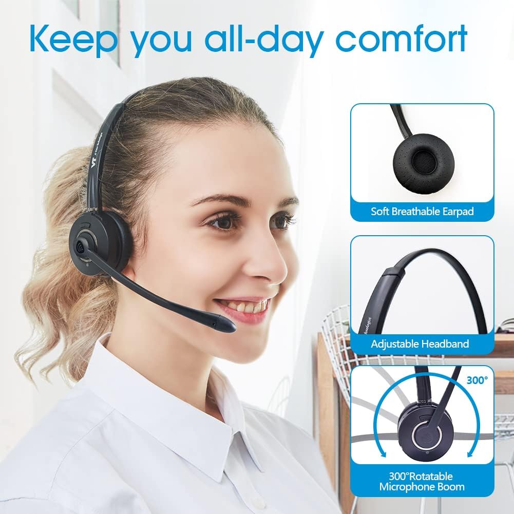 Bluetooth Headset with Noise-Cancelling Microphone Z220