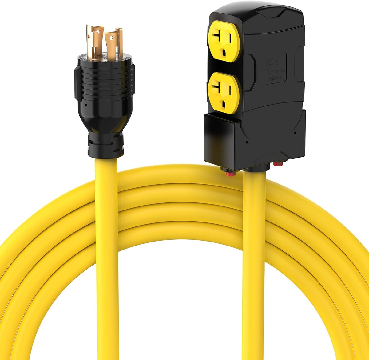 25 Feet 30A 125/250 Volt Generator Extension Power Cord R5381