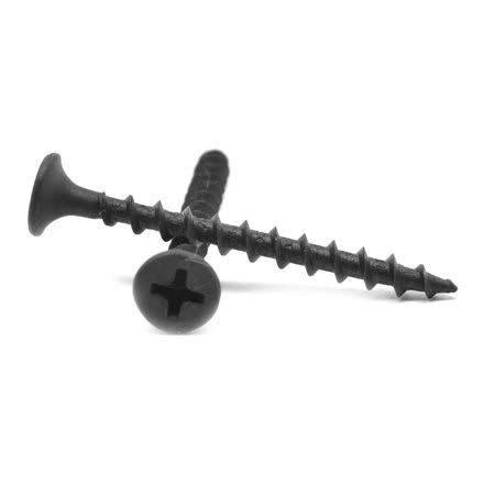 1 5/8 inch Coarse Thread Drywall Screw Phillips Bugle Head Black Phosphate T26774