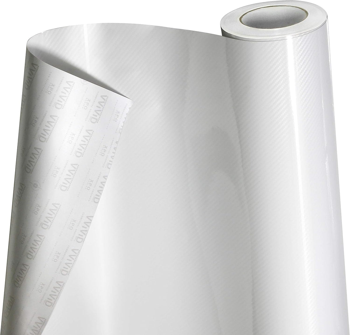 High Gloss White Carbon Fiber Vinyl Wrap Film Roll C983798