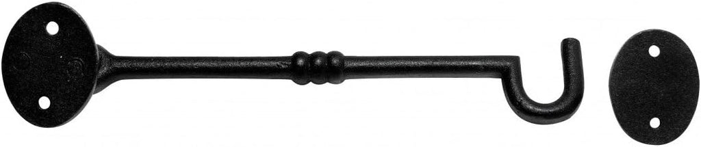 Black Wrought Iron Cabin Hook Eye 7 Inches Long Pack of 6 D911692
