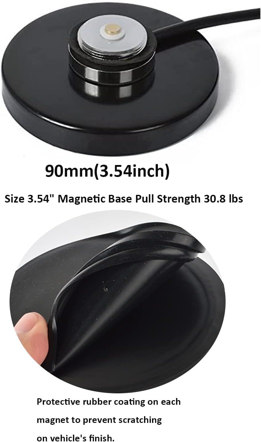 Dual-Band VHF/UHF NMO Antenna with Magnetic Base Pack of 2 E1523