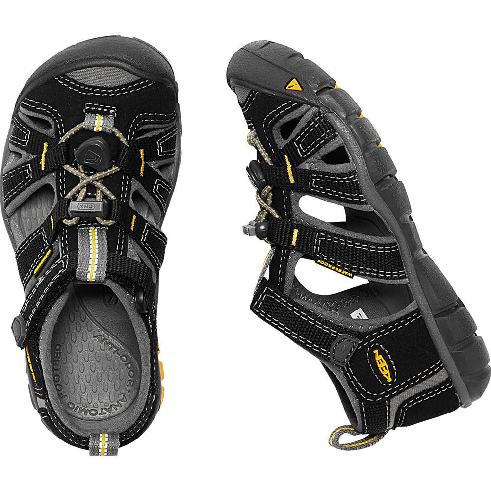 Black Yellow Kids Water Shoes W295