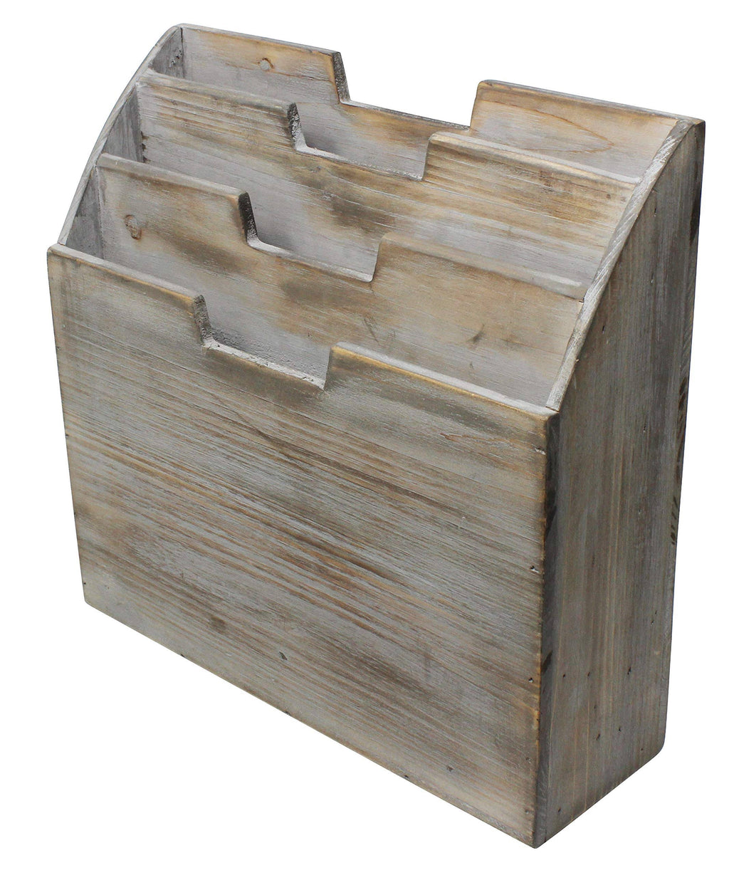 Wooden Office Desk Organizer and Paper File Holder E380330