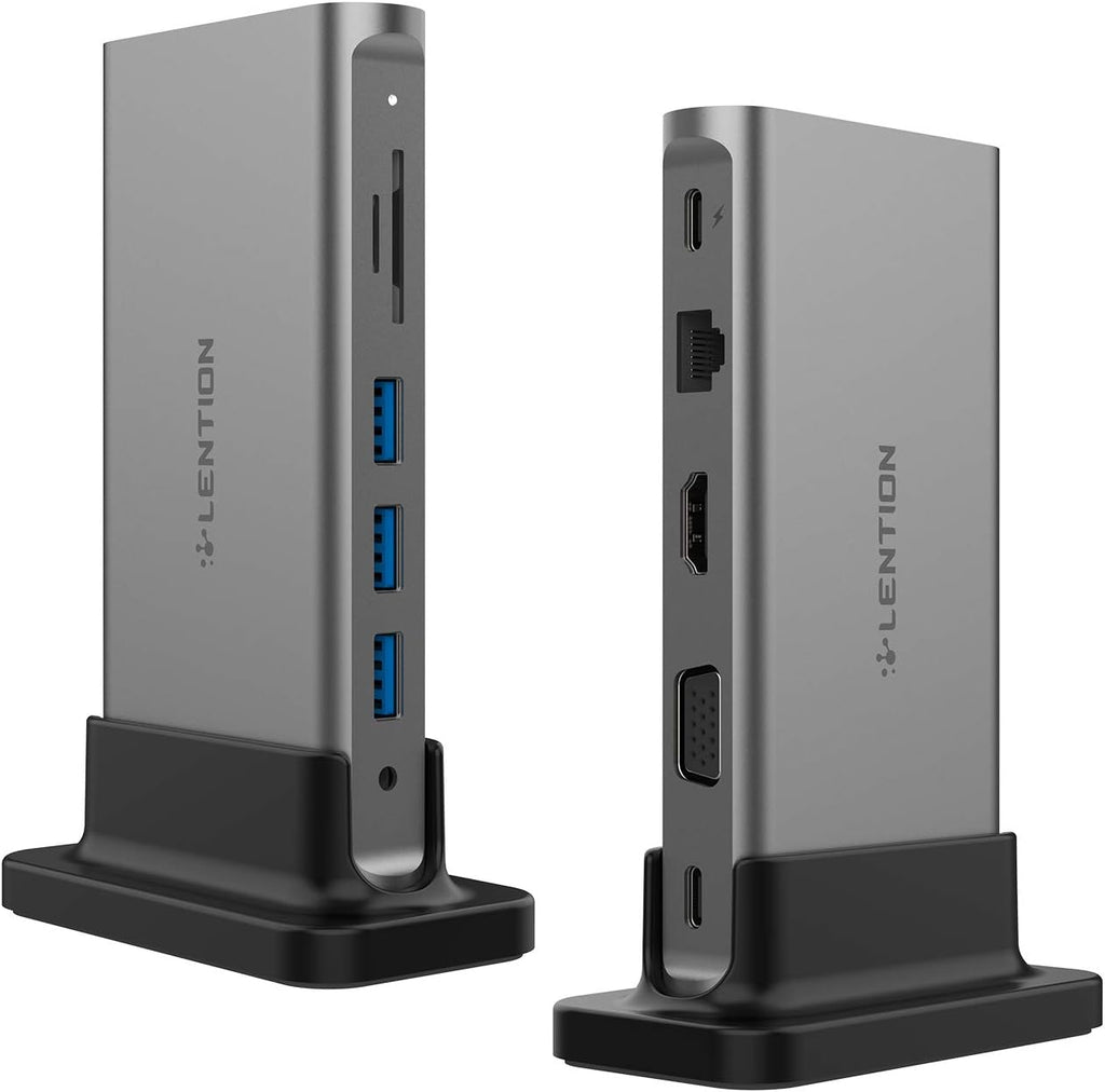 USB C Docking Station with 100W PD, 4K HDMI, VGA, Gigabit Ethernet, Card Reader, USB 3.0 P52890