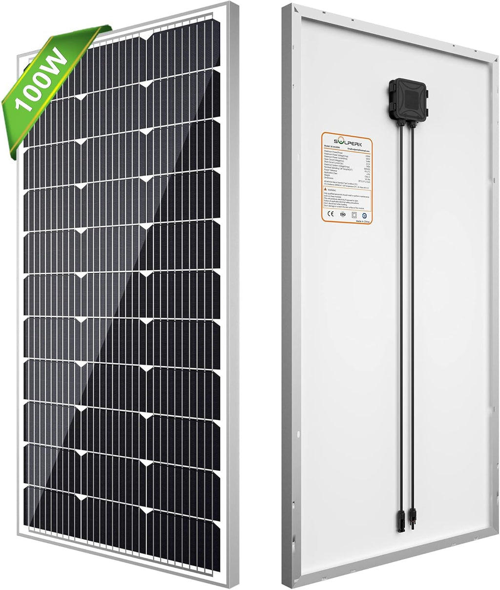 30W 12V Solar Panel Kit with Waterproof Controller and Adjustable Mount Bracket X97202