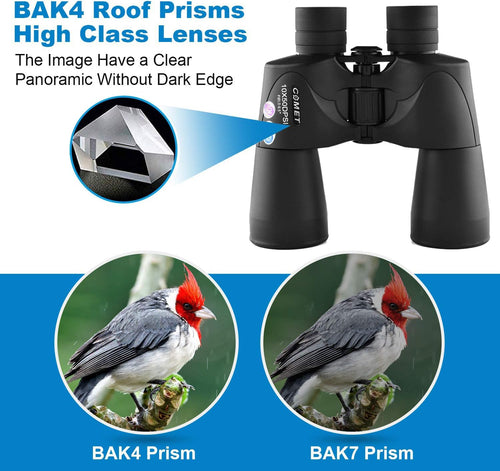 10x50 Waterproof Binoculars with Case and Strap V739