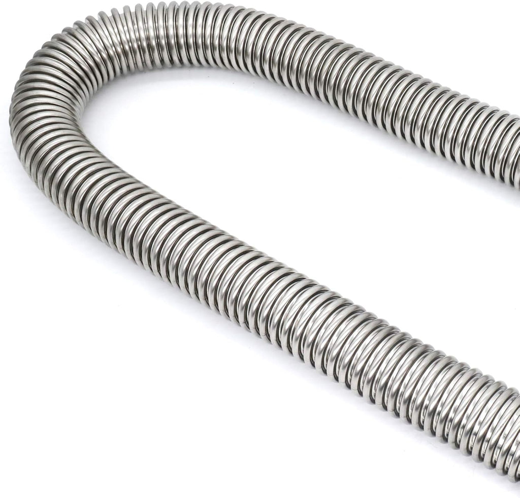48 Chrome Stainless Steel Radiator Hose Kit with 4pcs Chrome Caps F60296