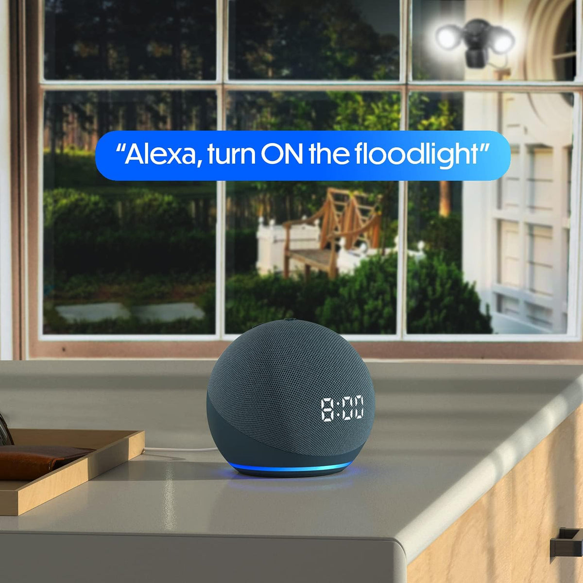 Wired Smart Flood Light Charger and Mount with Motion Sensor and Timer Control O582