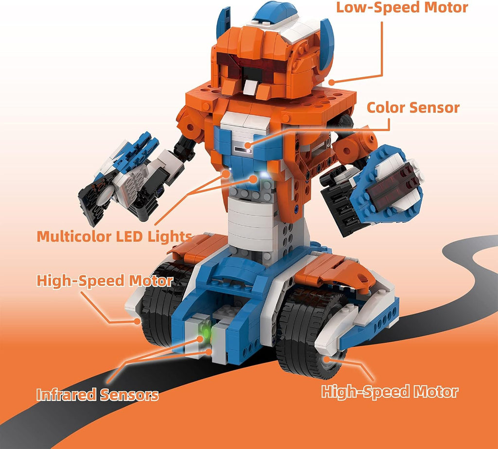 12-in-1 Coding Robot Stem Learning Toys Building Blocks D76774