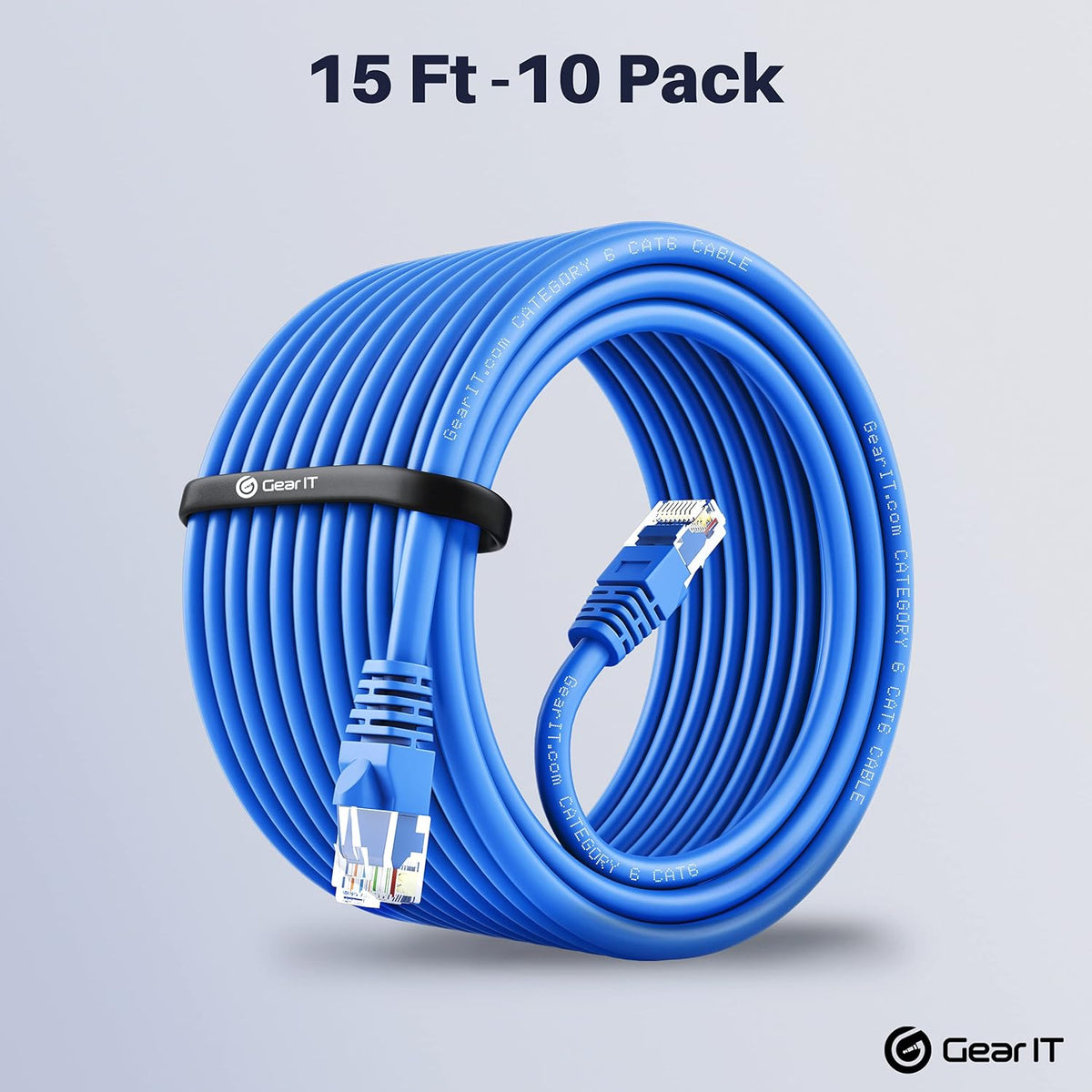 Cat 6 Ethernet Cable 6 ft 20-Pack Blue I5017