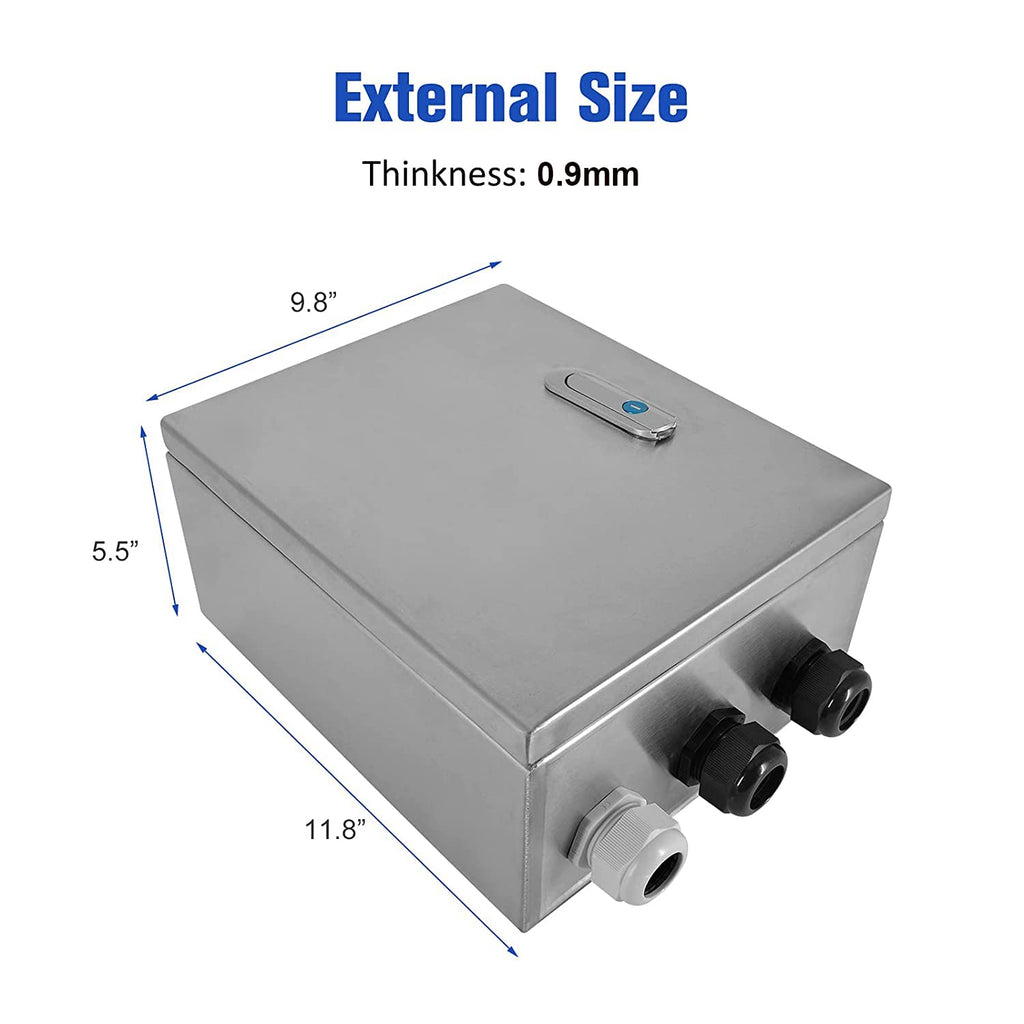 304 Stainless Steel IP65 Waterproof Junction Box with Lock Y273