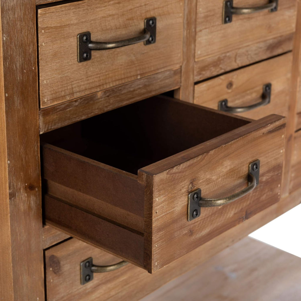 Natural Oak 9 Drawer Chest S1290