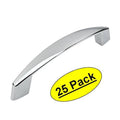 Polished Chrome Cabinet Hardware Handle Pull 3-3/4 inch 25 Pack M5525