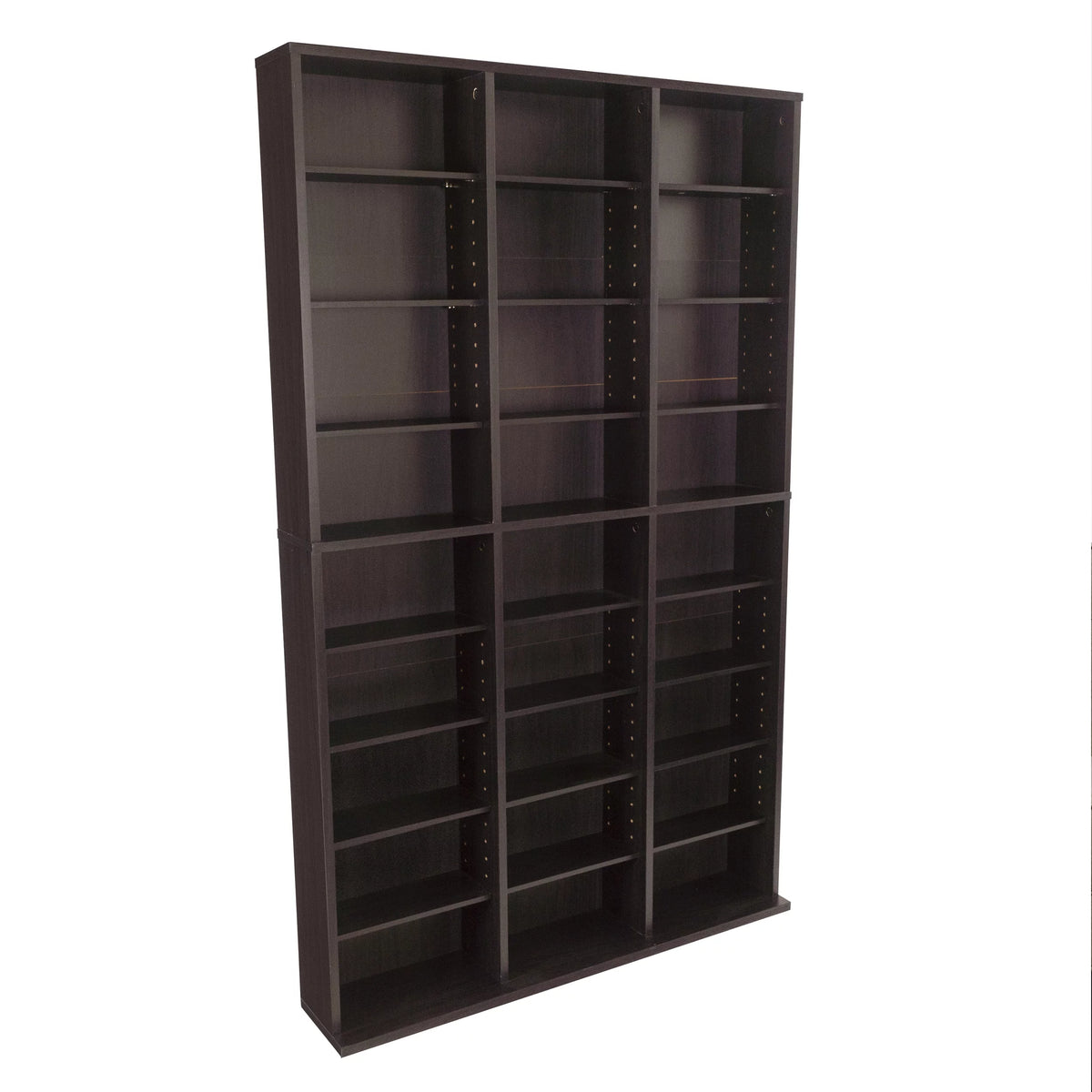 Adjustable Wood Media Storage Shelf Bookcase Y286