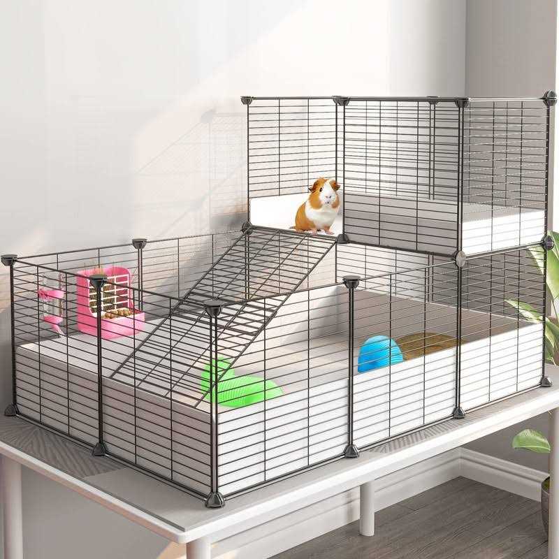 Guinea Pig Cage with Waterproof Plastic Bottom V736