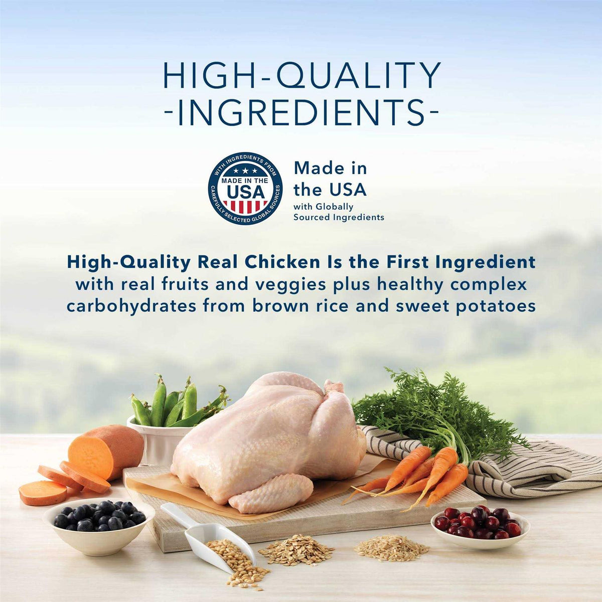 Natural Chicken and Brown Rice Dry Dog Food A59235