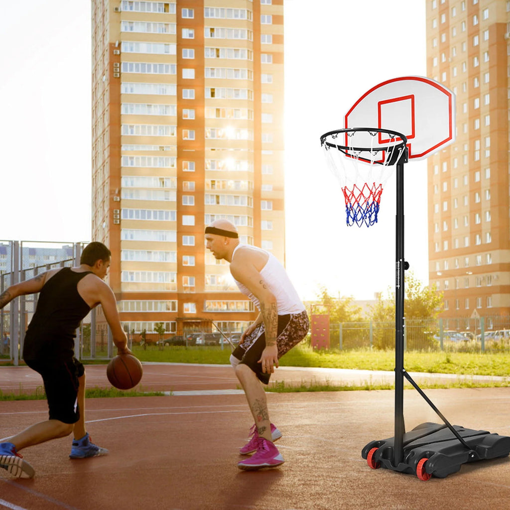 Portable Height-Adjustable Basketball Hoop with Wheels T760