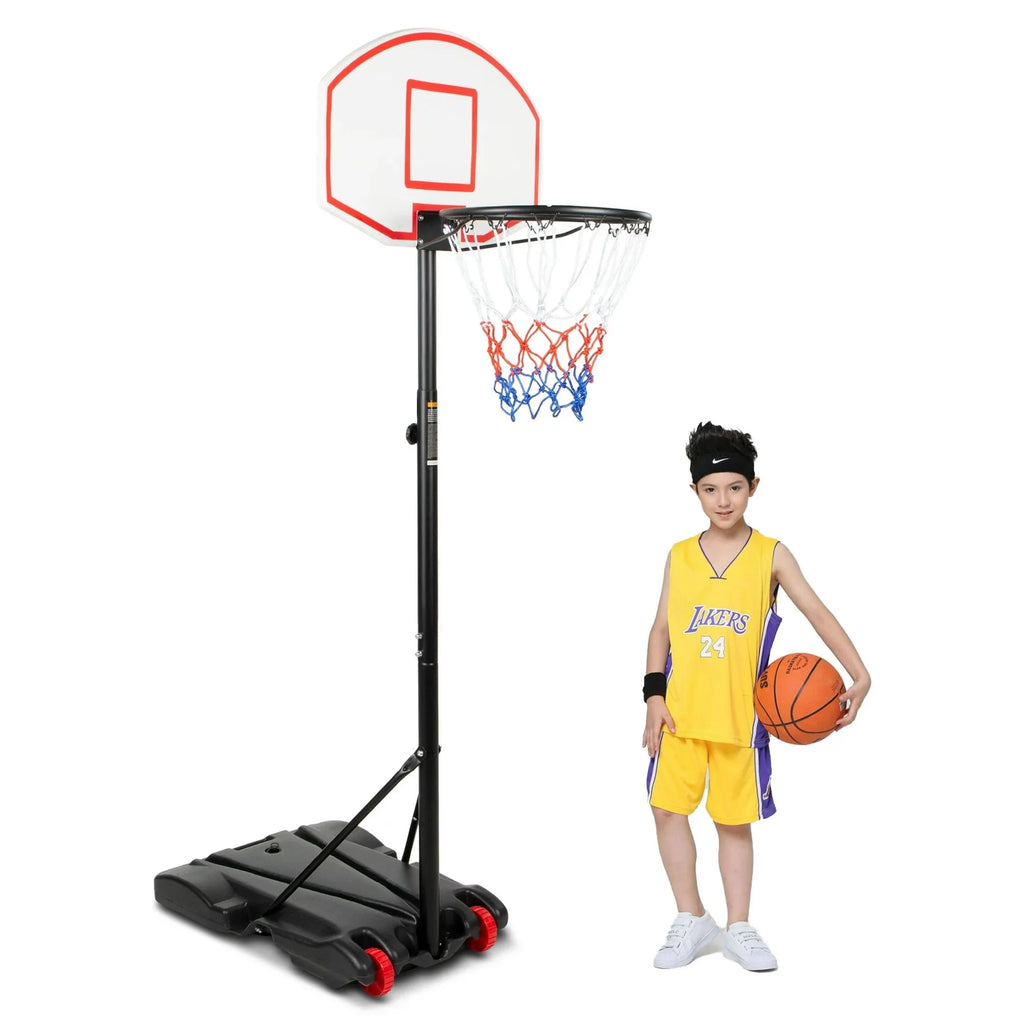 Portable Height-Adjustable Basketball Hoop with Wheels T760
