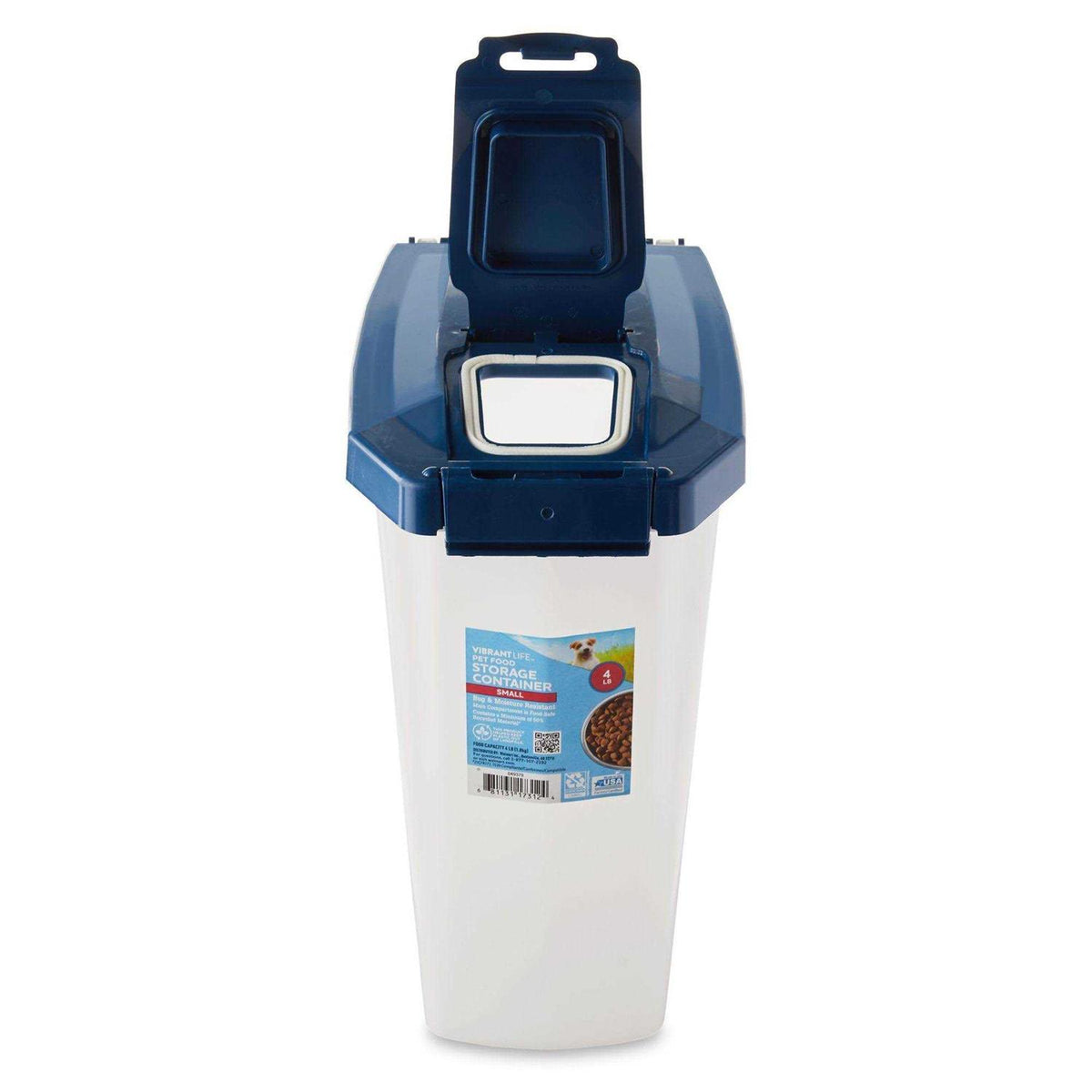 Plastic Pet Food Storage Container with Locking Lid O5318