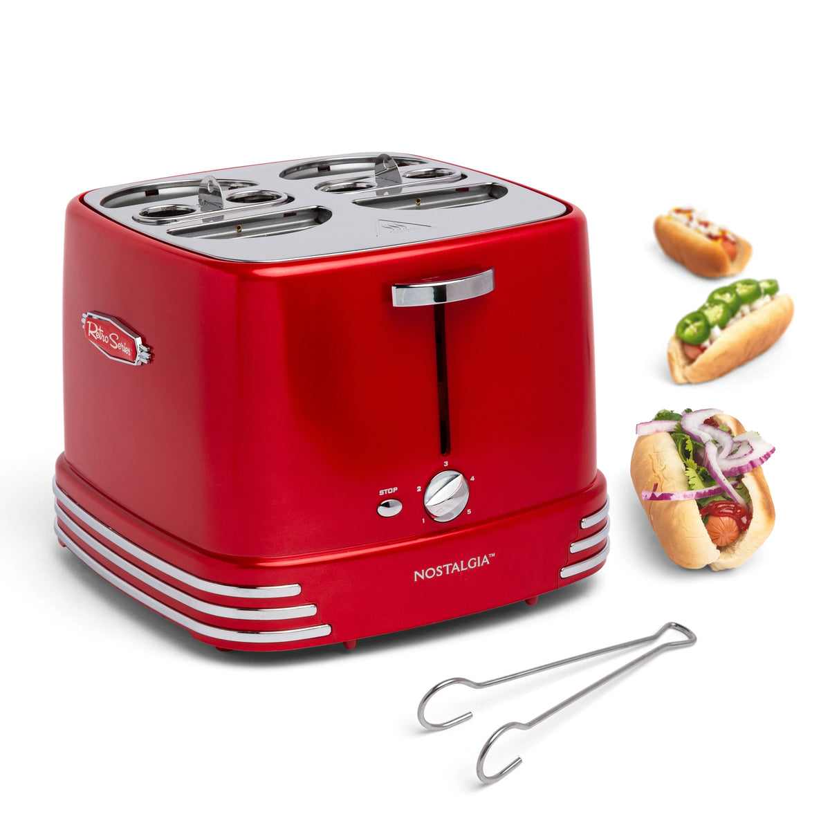 4 Hot Dogs & Buns Pop-Up Toaster K9346