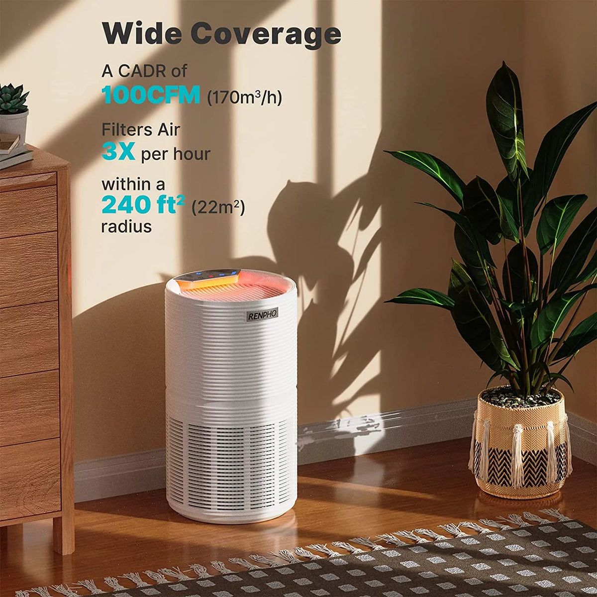HEPA Filter Air Purifier 600 Sq.ft V345