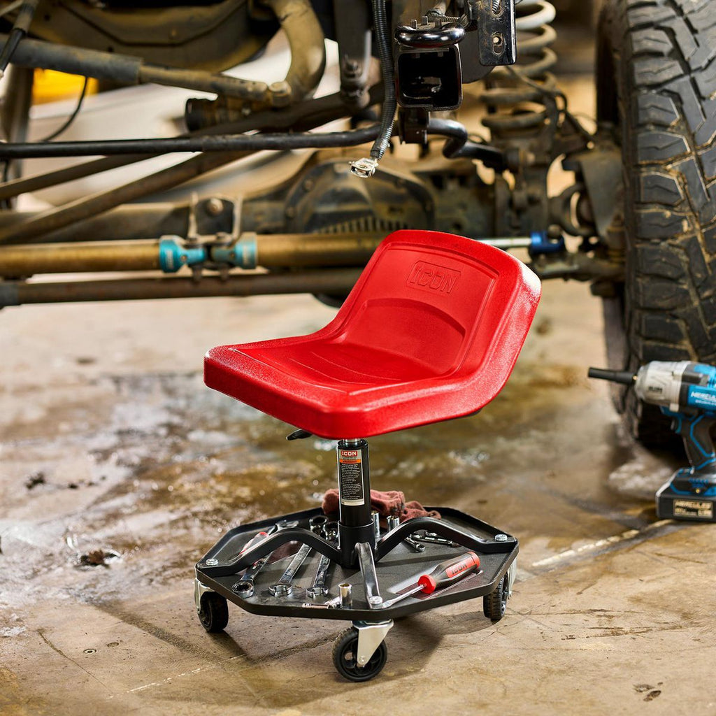 Adjustable Shop Seat with Tool Storage W271