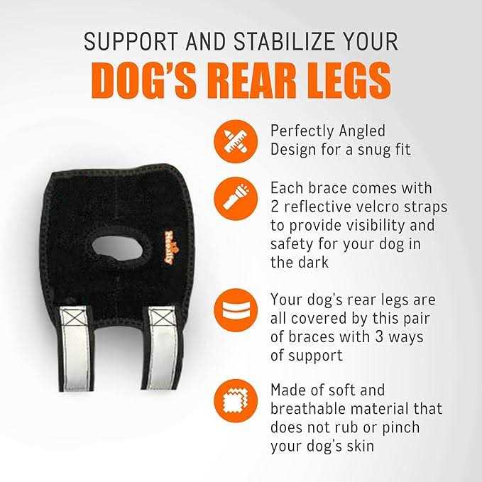 Short Rear Leg Support Small Dog Splint Braces Z801492