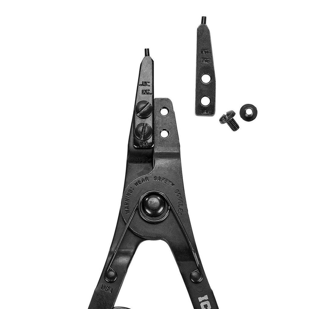 Ratcheting Retaining Ring Pliers Set with Replaceable Tips, 2-Piece X11769