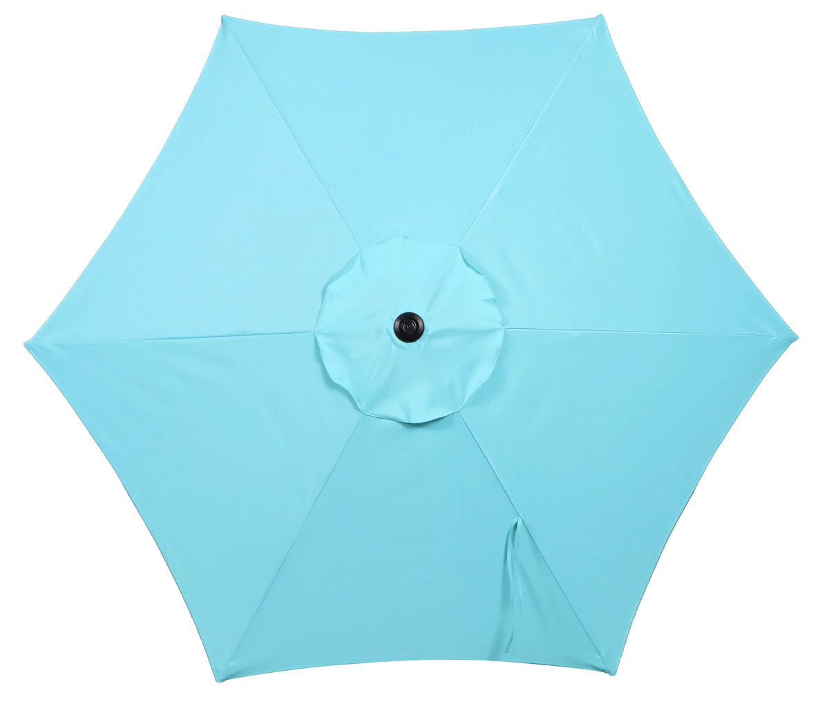 7.5 Foot Round Market Umbrella Black & White Cabana Stripe V9217