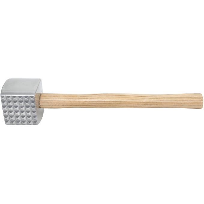Aluminum Meat Tenderizer with Wooden Handle, Pack of 2 B8352