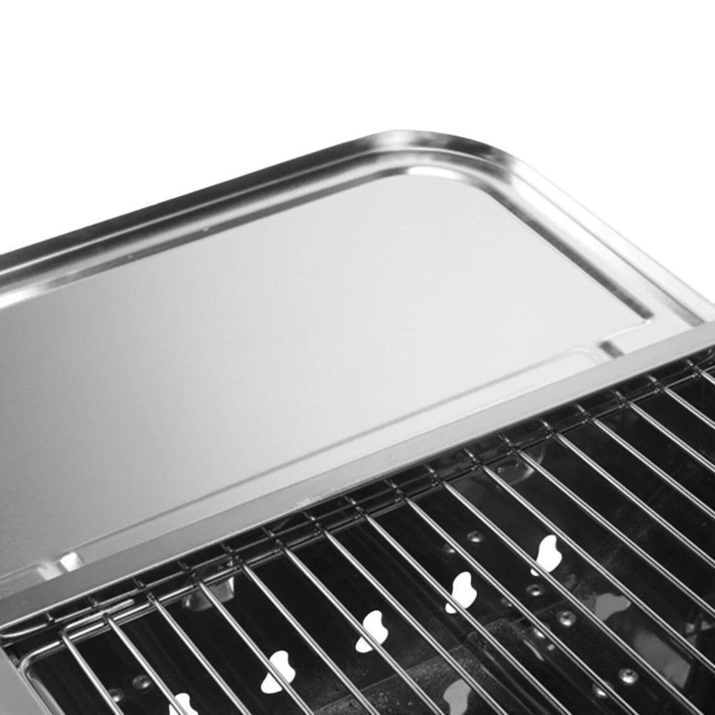 Charcoal Grill Stainless Steel BBQ Smoker Portable L41601