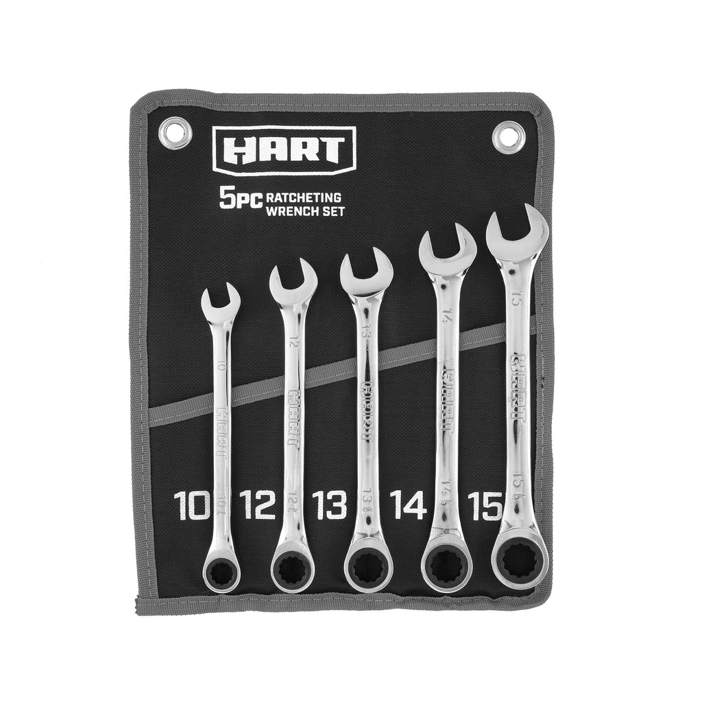5-Piece Ratcheting Wrench Set with Tool Pouch S781820