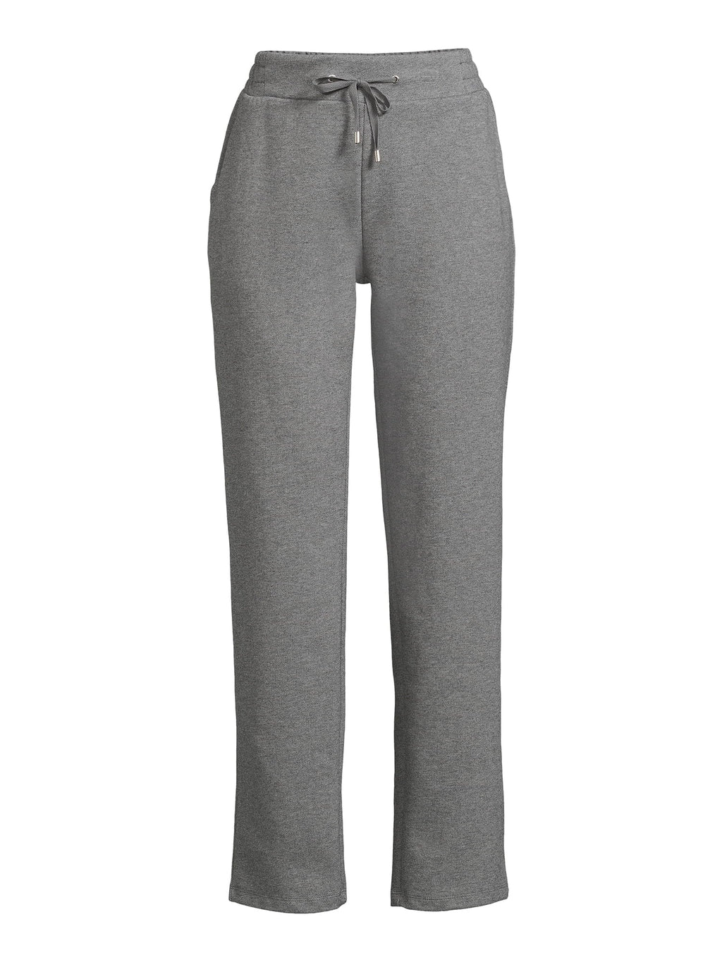 High Rise Drawstring Waist Knit Pants D8618