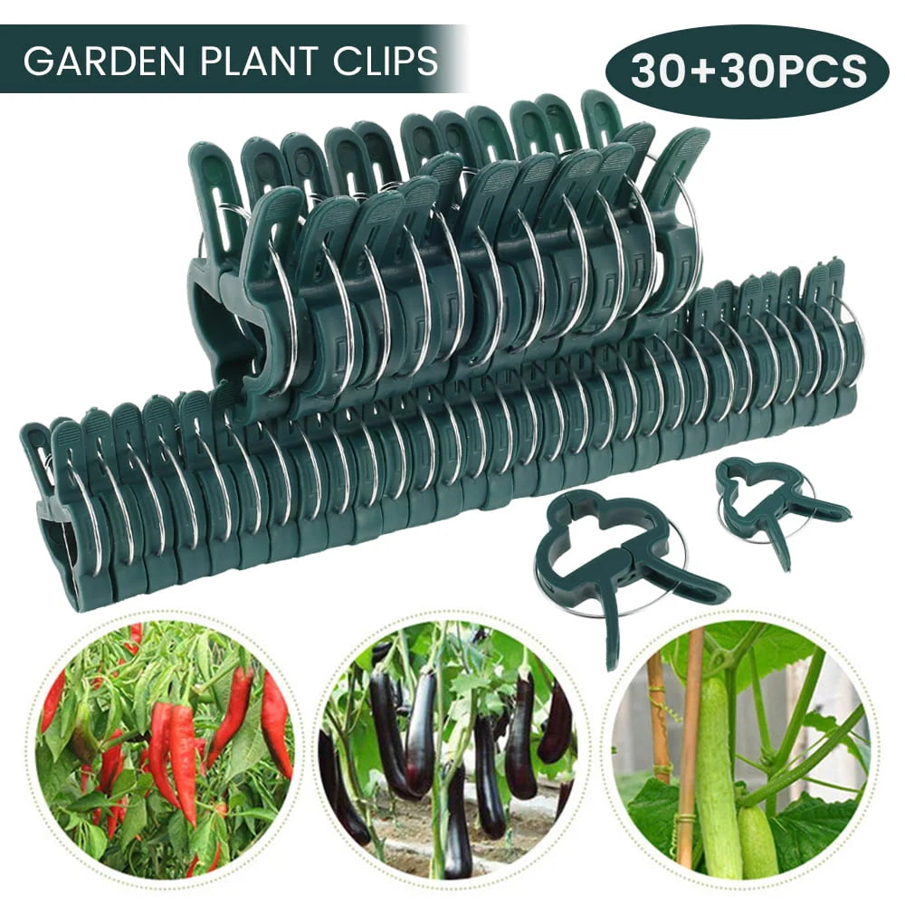 60 Pcs Plant Support Clips X991197