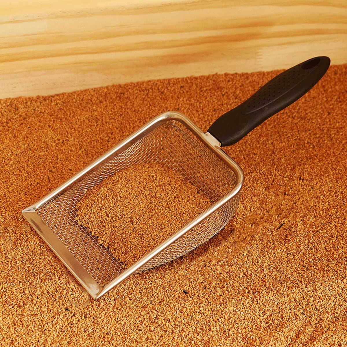 Small Stainless Steel Mesh Cat Litter Scoop R1431