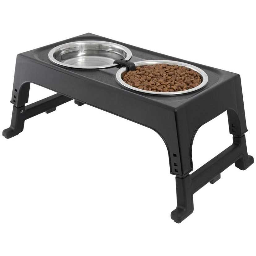 Stainless Steel Bowls with Elevated Holder D968590