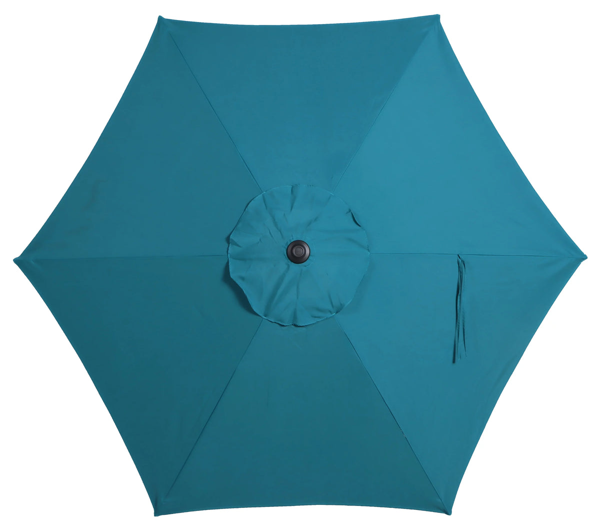 7.5 Foot Round Market Umbrella Black & White Cabana Stripe V9217