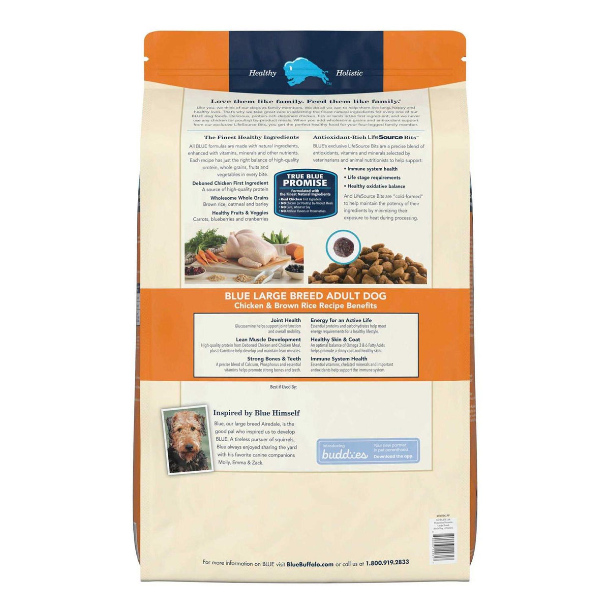 Natural Chicken and Brown Rice Dry Dog Food A59235