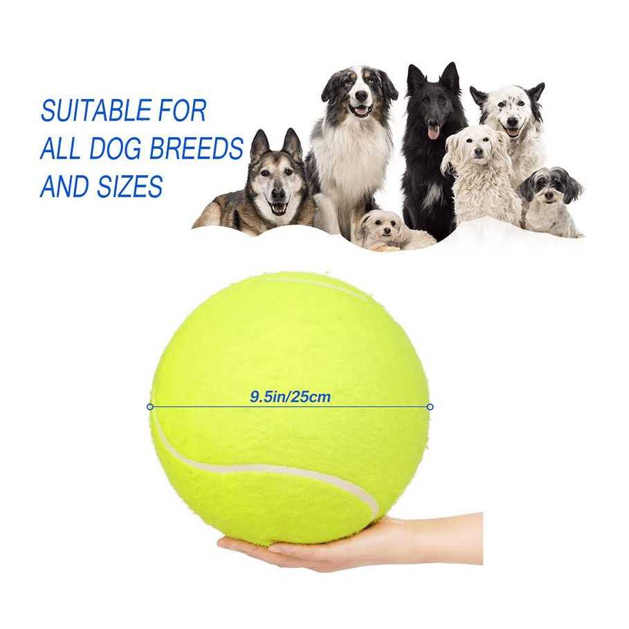 Dog Tennis Ball Large Pet Toy with Inflating Needles W7668
